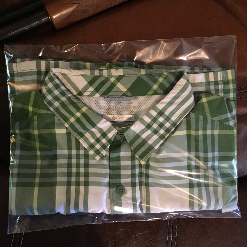 Columbia sportswear Company Plaid Fishing Shirt